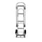 Vestil Silver Aluminum Convertible 2 in 1 Hand Truck 62 1/4 in High ALUM-CONV-B - alternate 3